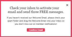 Three free messages 