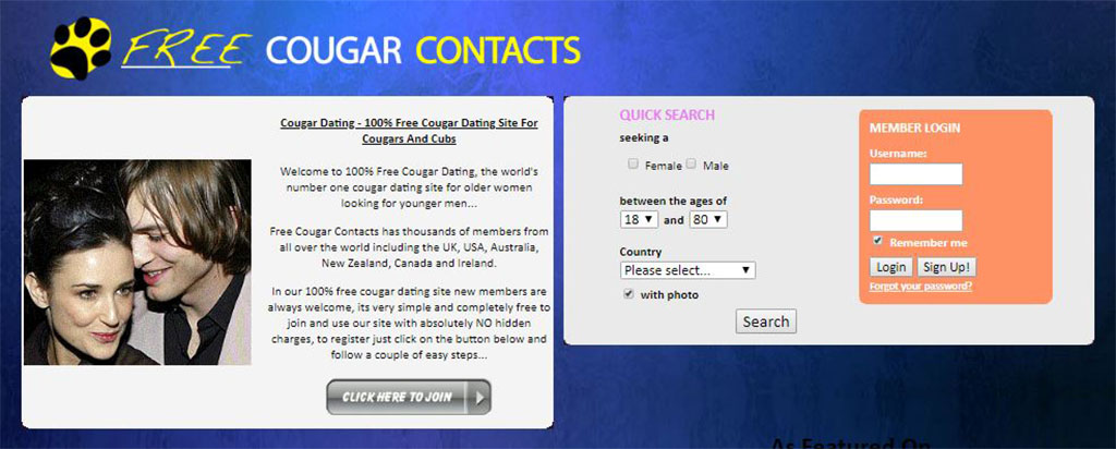 Free Cougar Contacts 2020 Review Is This Site A Scam