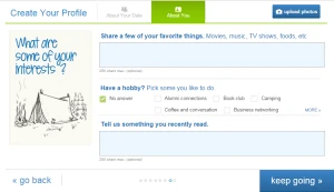 hobbies and interest for match.com profile