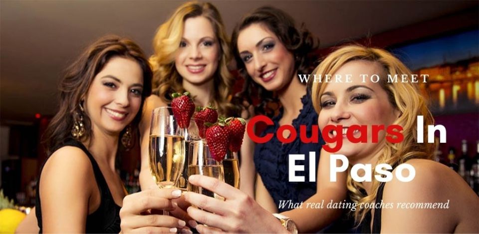 A group of attractive cougars in El Paso drinking champagne at a bar