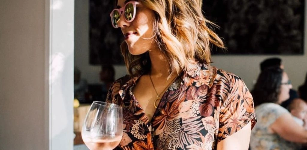 Young Sacramento cougar with a drink at 58 Degrees & Holding Co.