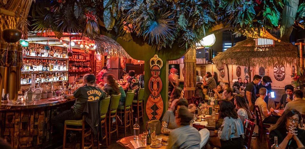The Kon-Tiki Bar full of people