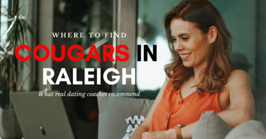 A Raleigh cougar on her laptop