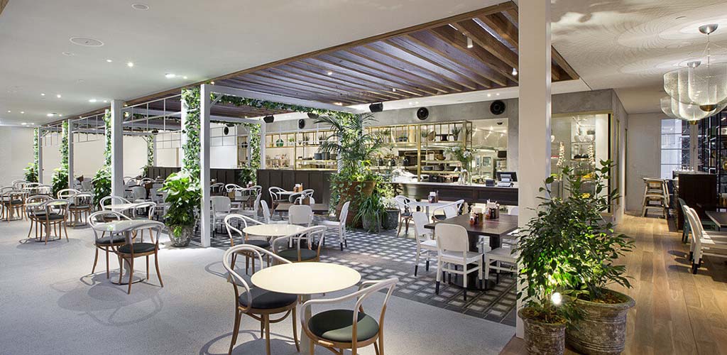 The dining area of Garden Kitchen and Bar