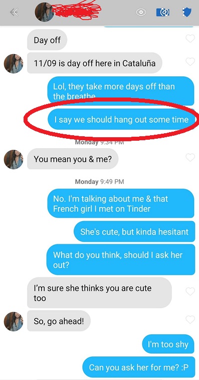 Can tinder be for shy girl