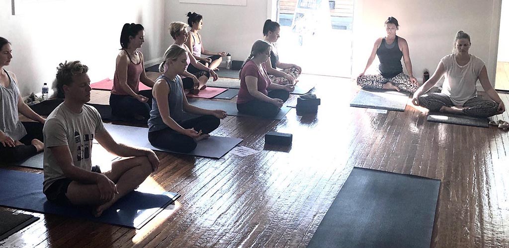 A class at Younga Yoga Studio