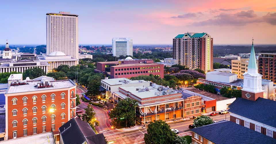 Aerial view of Tallahassee