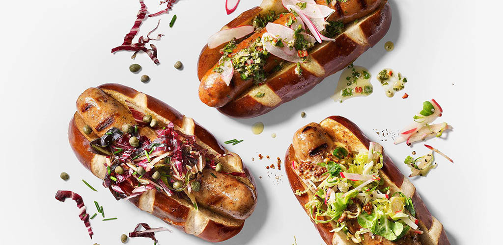 Different ways to prepare a hotdog with Whole Foods Market ingredients