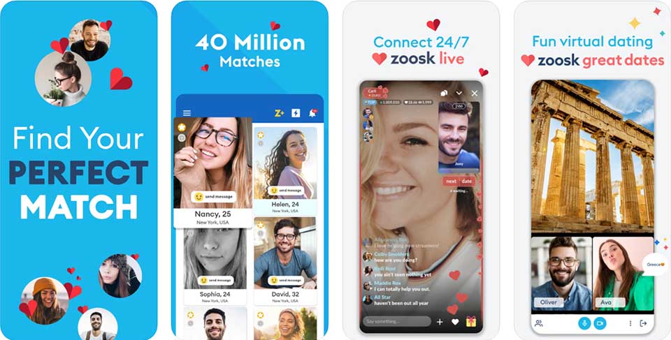 iOS Zoosk features