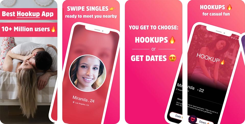 Down dating app screenshots