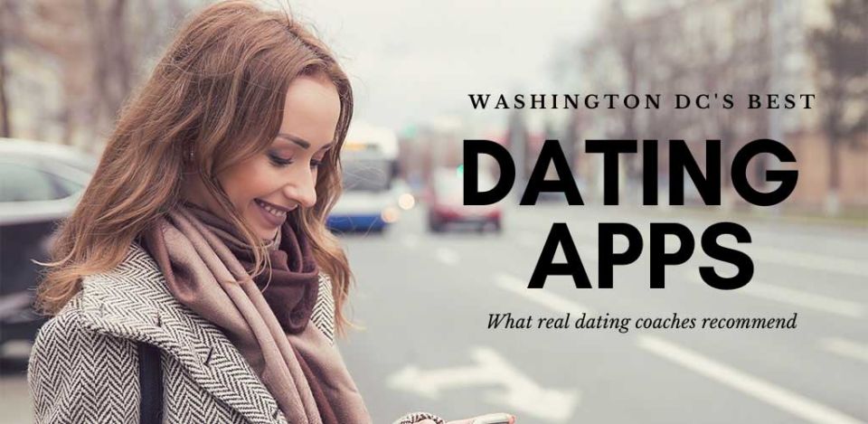 A girl texting someone she met on the best dating apps and sites in Washington DC