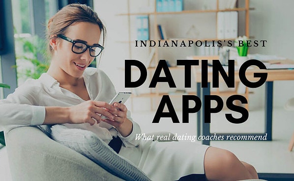 Woman in her office looking for the best dating apps in Indianapolis