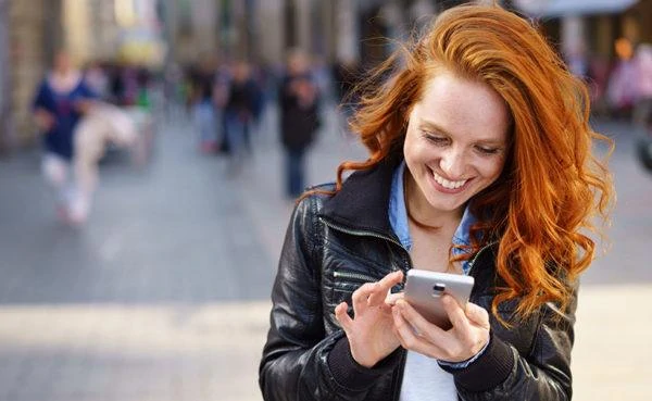 Smiling woman who feels special