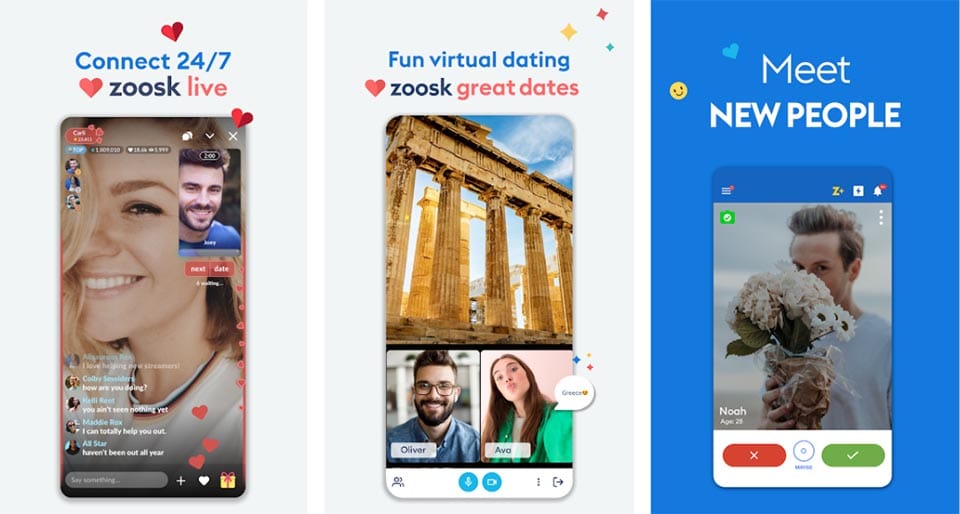 Zoosk features on Android
