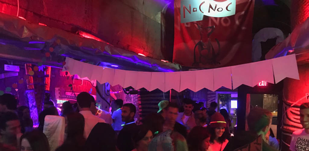 Noc Noc during a costume party