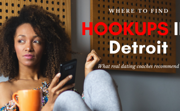 A woman looking for Detroit hookups while having coffee