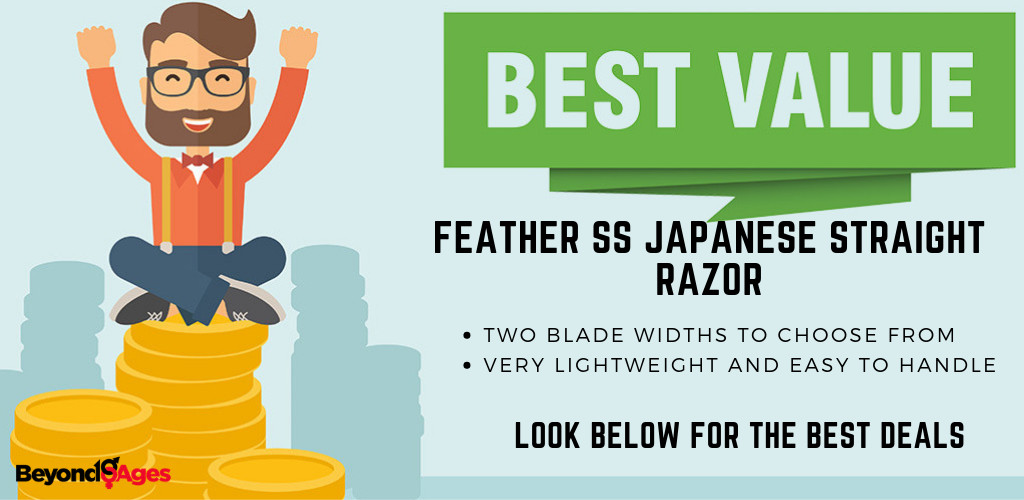 The Feather SS Japanese Straight Razor is the best value straight razor to prevent ingrown hairs and razor bumps