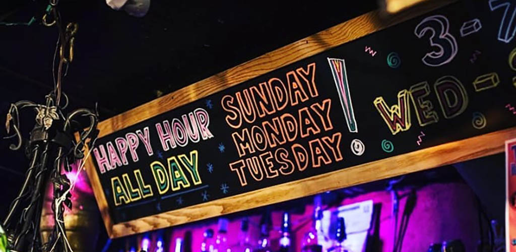 Le Grapevine Bar signe de l'happy hour