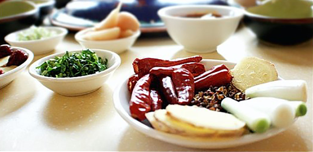 Various ingredients from Beijing Hot Pot