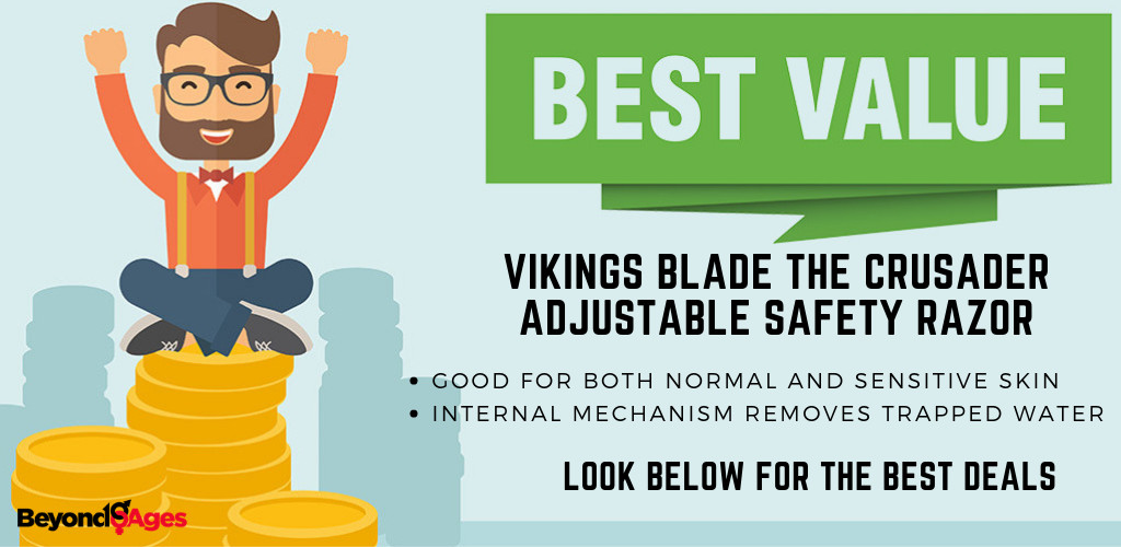 The Vikings Blade the Crusader Adjustable Safety Razor is the Best Value Safety Razor