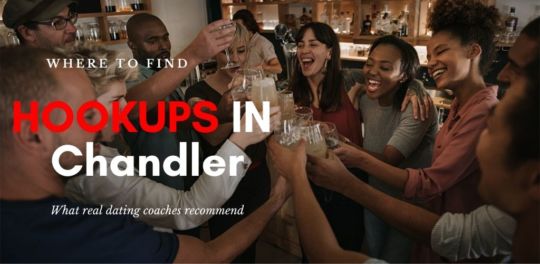 Singles drinking at night in a hookup bar in Chandler