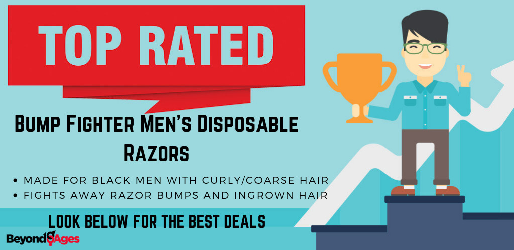 The Bump Fighter Men’s Disposable Razors is the Top Rated Disposable Razor for Black Men