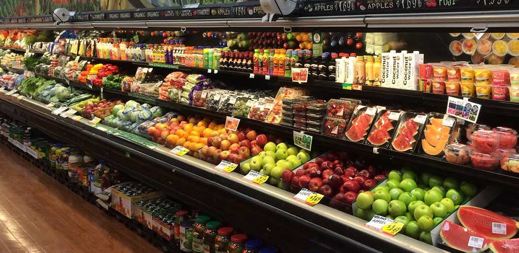 The produce aisle at Lafayette Foods
