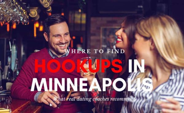 Singles having drinks at a bar looking for Minneapolis hookups