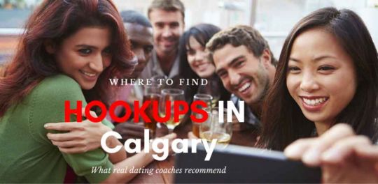 Friends drinking wine outdoors while searching for Calgary hookups