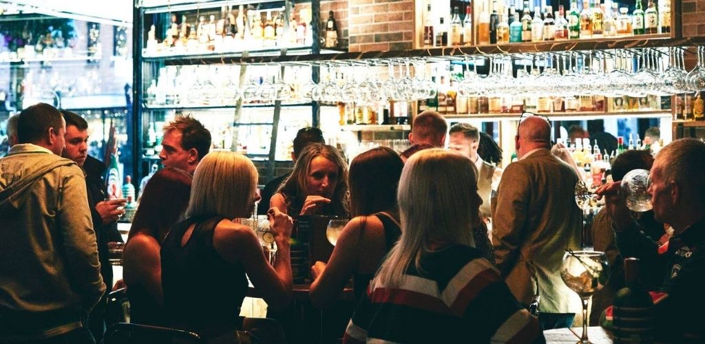 Cute Leicester singles hooking up and drinking at 45 West Bottle Shop & Bar