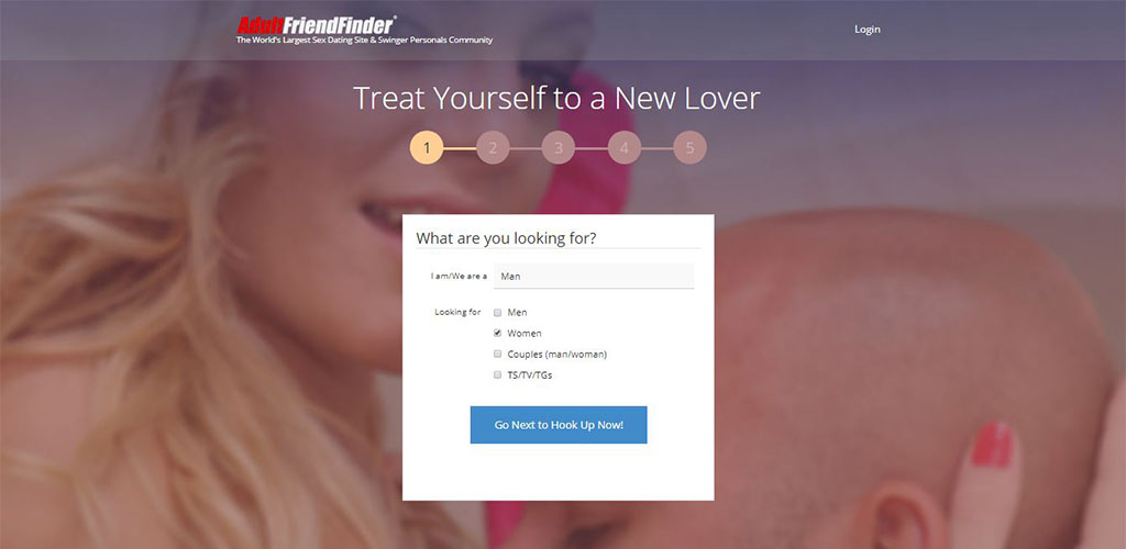 Where you log into Adultfriendfinder.com