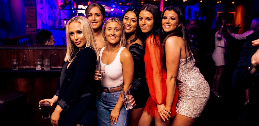 Cute Cardiff singles drinking and hooking up at Soda nightclub