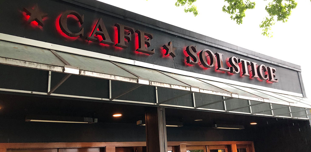 Café Solstice signage