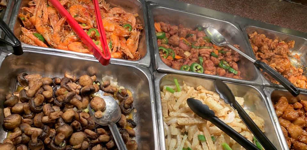 Various dishes available at China Buffet Mongolian Grill