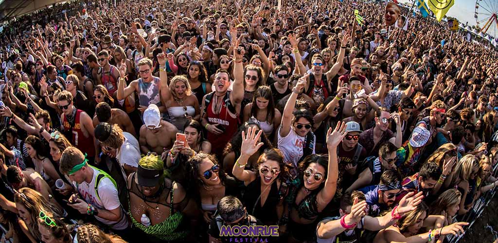 The audience at Moonrise Festival