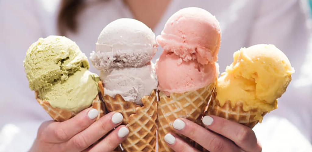Ice cream cones from Righteous Gelato