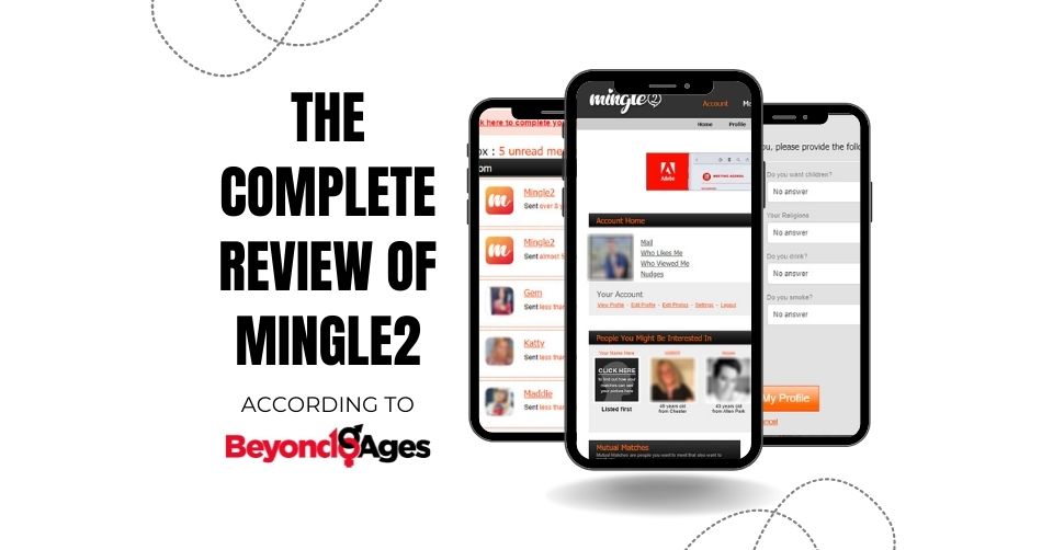 Screenshots from our review of Mingle2