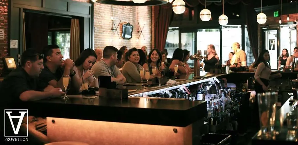 The bar at Proabition where it's easy to meet Riverside BBW