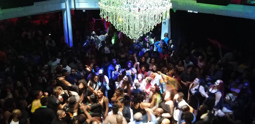 The wild dance floor of Sugar Daddy's Nightclub
