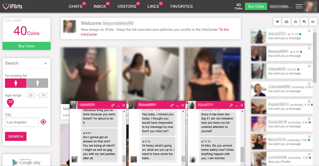 You'll be bombarded by messages you can't reply to unless you pay