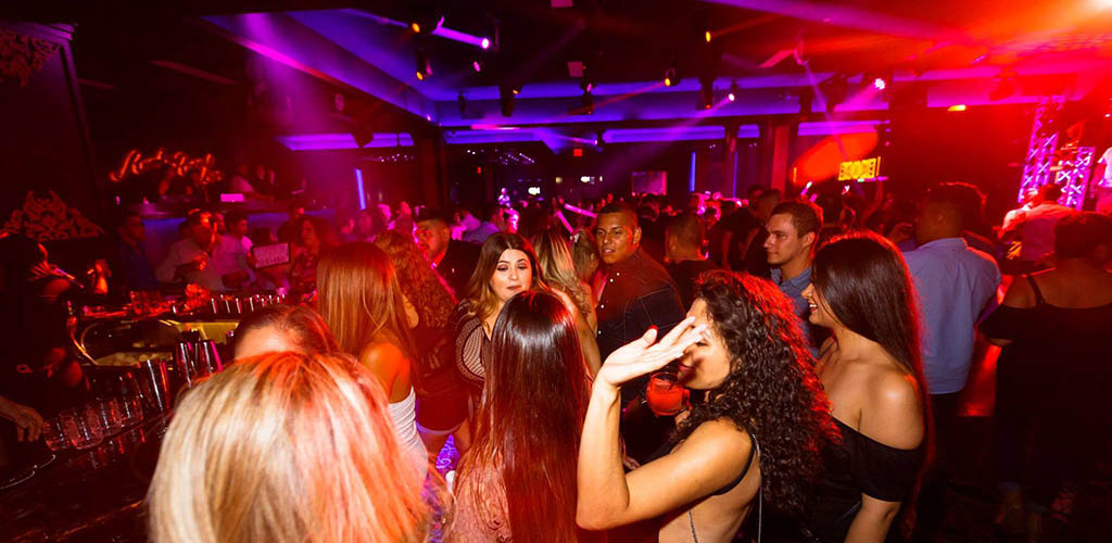 The crowded dance floor of Rumba Room where it's easy to find Anaheim hookups