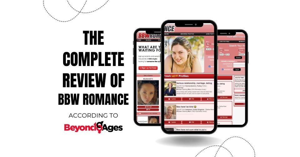 Screenshots from our review of BBW Romance