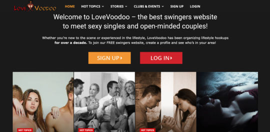 Love Voodoo landing page