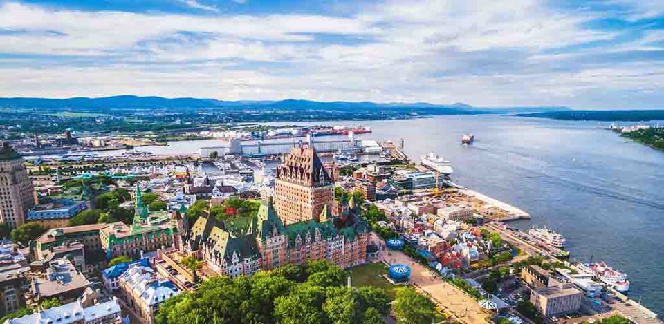 Quebec City Aerial View, Quebec, Canada