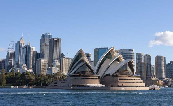 Sydney Australia. Opera House and skyline
