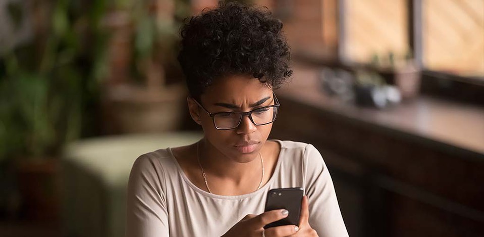 She's texting a guy committing the huge mistakes men make when texting women