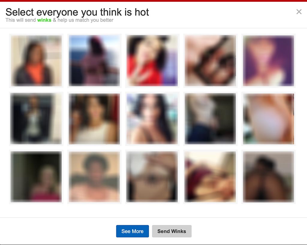 Select everyone you think is hot upon login