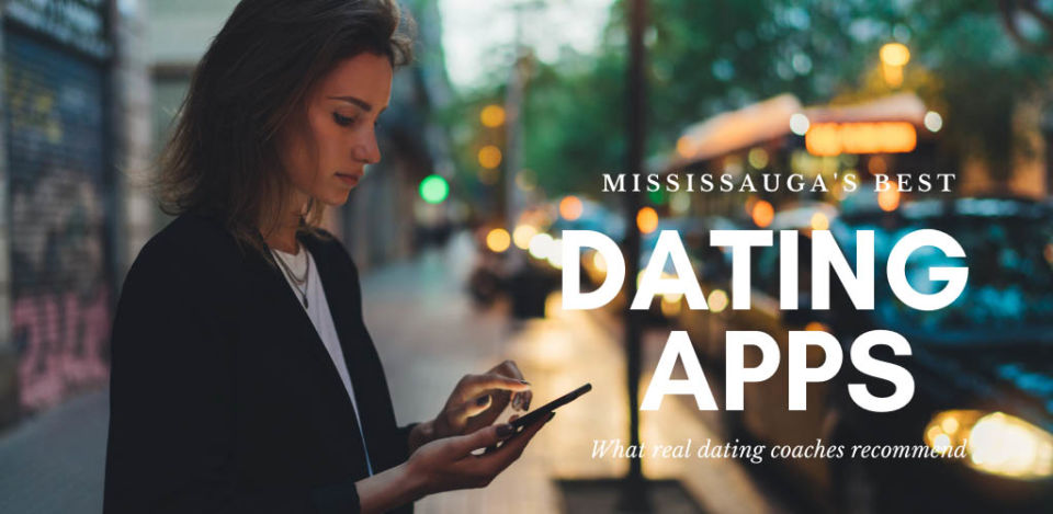 Woman swiping on one of the best dating apps and sites in Mississauga