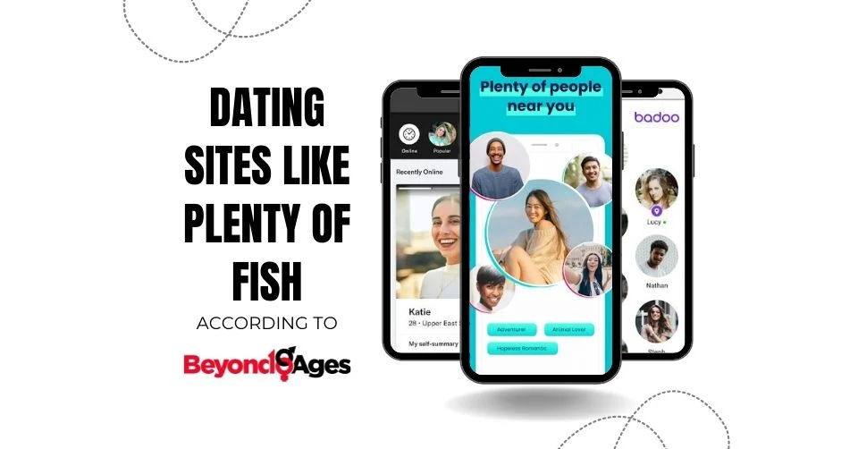 Screenshots of dating sites like Plenty of Fish