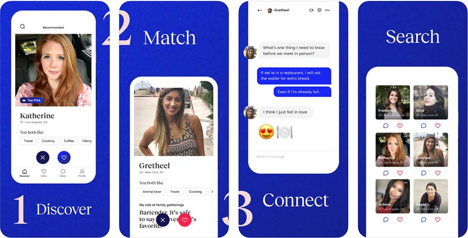 Match.com app screenshots